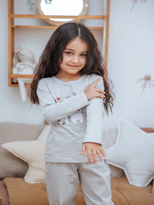 Ogil bolalar va qizlar, uchun yosh bolalar uchun Yangi yilga pijama NEO, paxta
