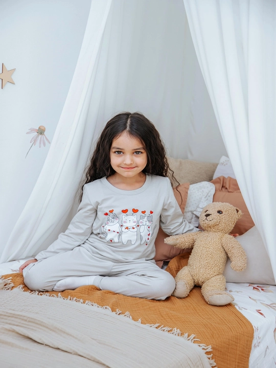 Ogil bolalar va qizlar, uchun yosh bolalar uchun Yangi yilga pijama NEO, paxta