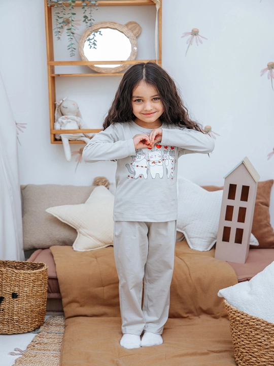 Ogil bolalar va qizlar, uchun yosh bolalar uchun Yangi yilga pijama NEO, paxta