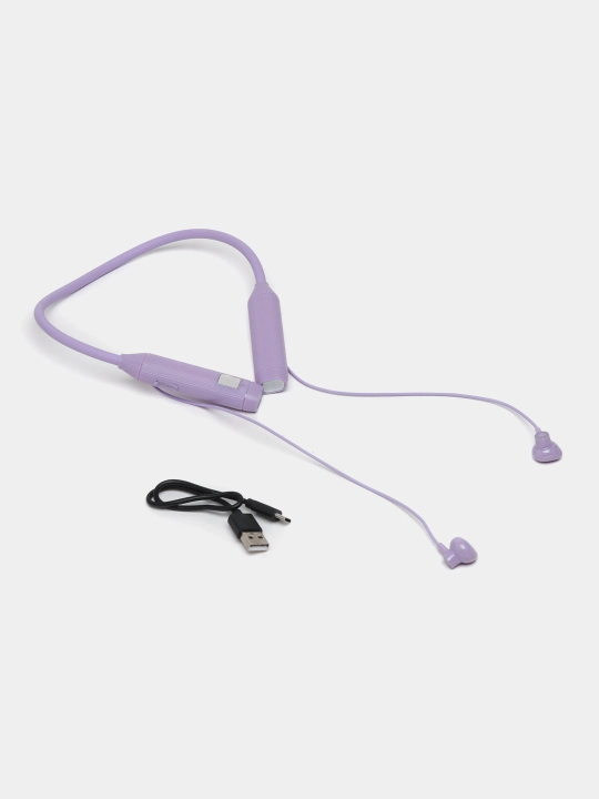 Simsiz sport minigarnituralari, bo'yin jantali, raqamli displey, Bluetooth BT-107, magnit