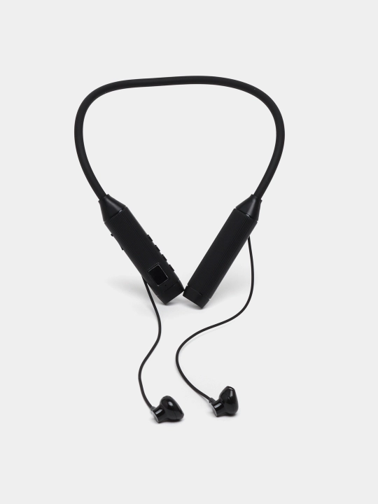 Simsiz sport minigarnituralari, bo'yin jantali, raqamli displey, Bluetooth BT-107, magnit