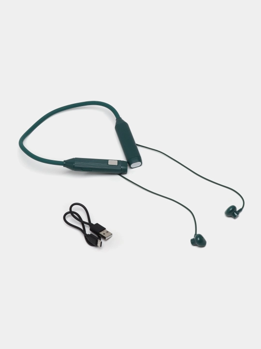 Simsiz sport minigarnituralari, bo'yin jantali, raqamli displey, Bluetooth BT-107, magnit