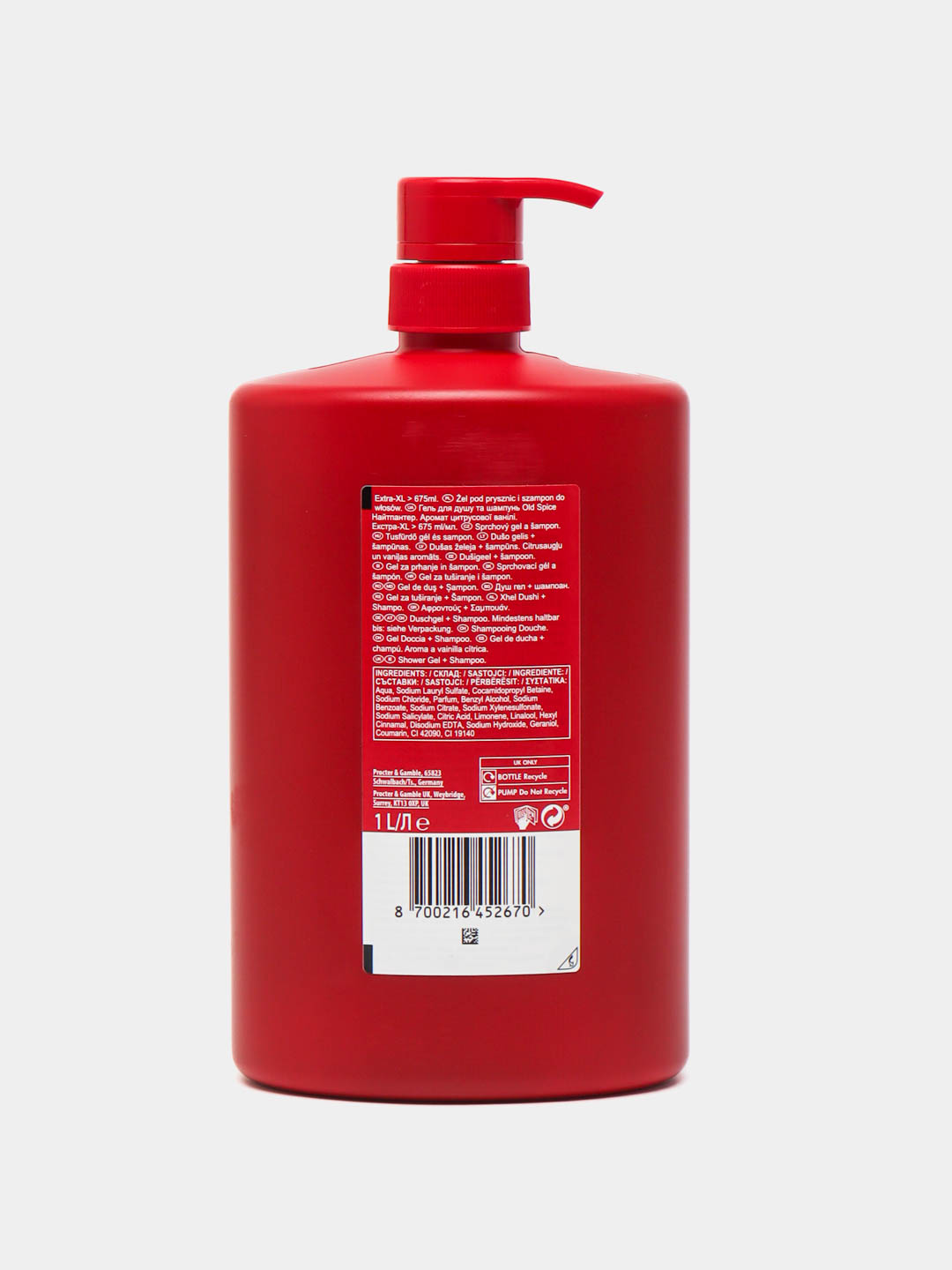 Old Spice гель для душа 3в1 Nightpanther, 1л