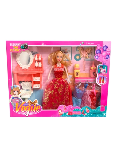Кукла Vogue, с аксессуарами в наборе — MTUNI-TOY04-АЛЫЙ