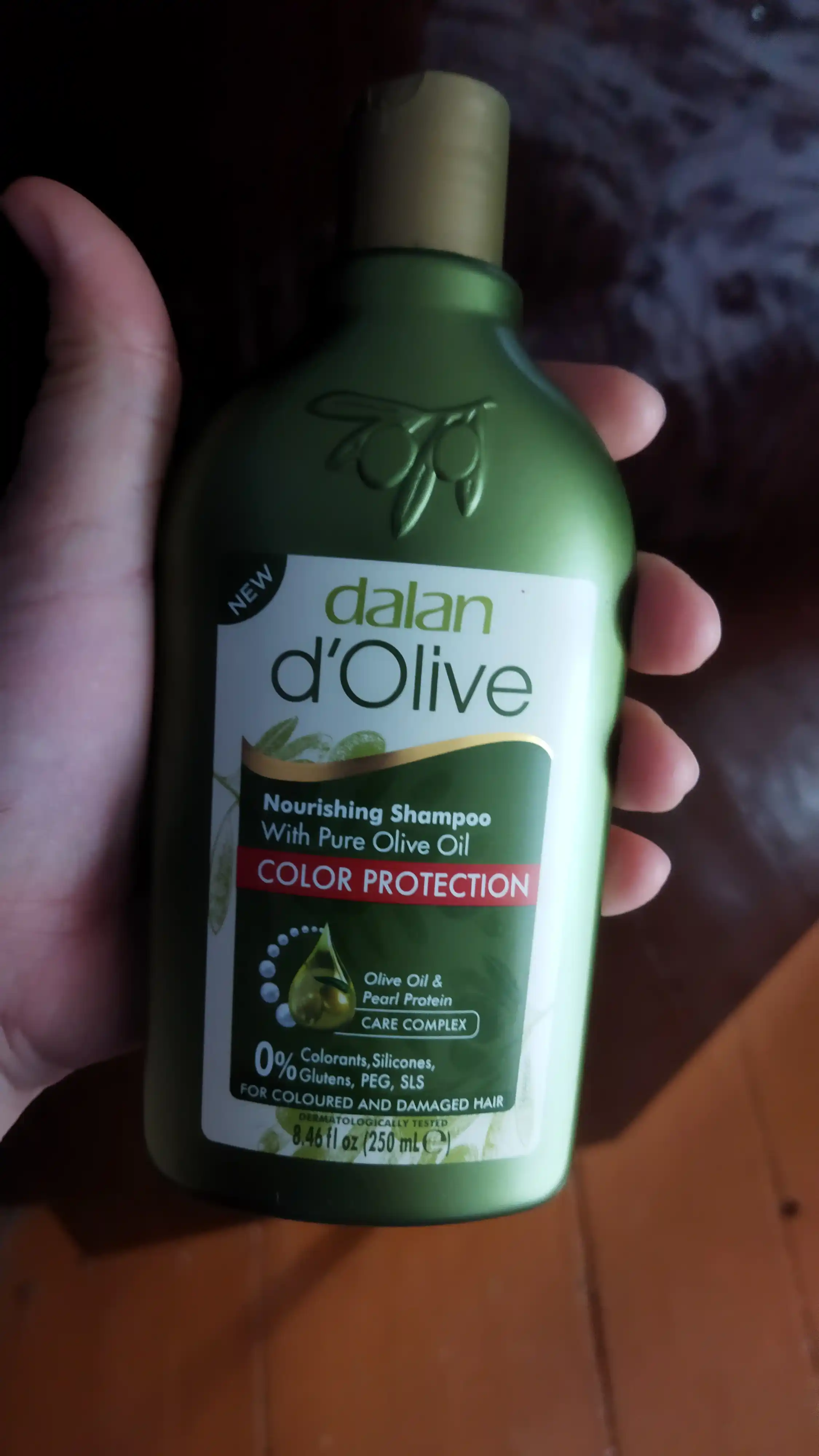Шампунь для волос Dalan d'Olive Shampoo, 250 мл, Защита цвета с протеинами жемчуга