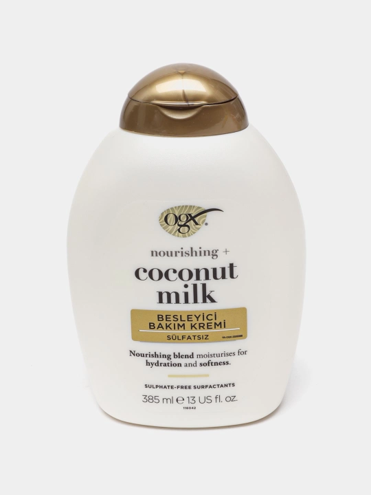 Oziqlantiruvchi konditsioner Ogx, kokos suti bilan, 385 ml