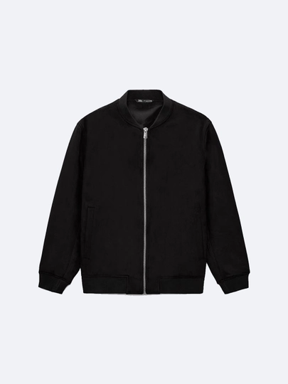 Замшевый бомбер, Zara