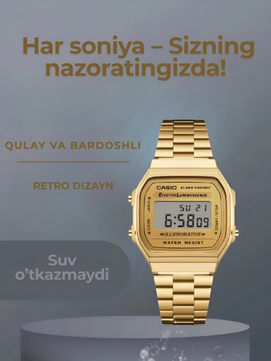Erkaklar qo'l soati zanglamaydigan 4 xil ishlash uslubi