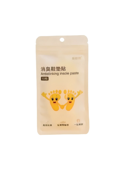 Oyoq kiyimlari uchun aromatik stikerlar, paketlarda dezodorant, 10 dona, 5 juft