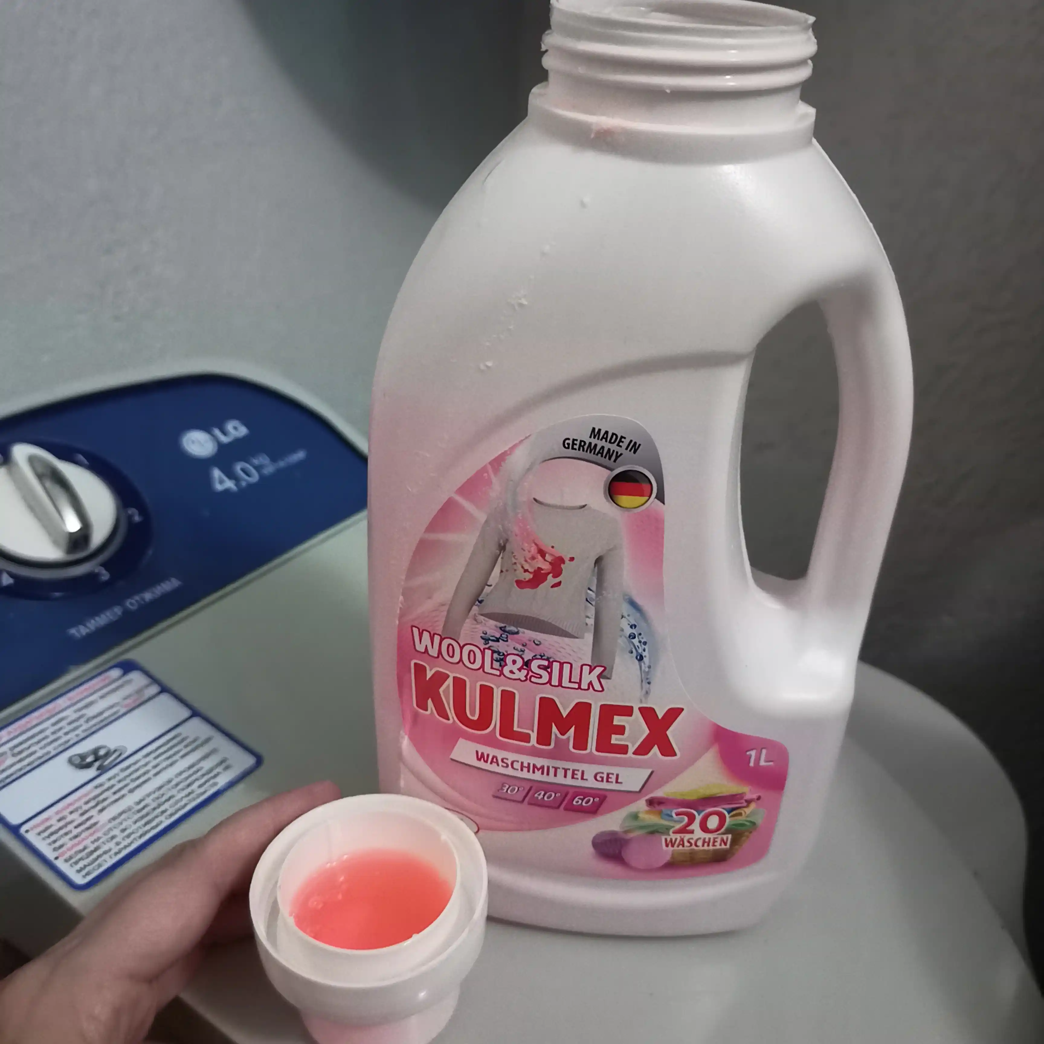 Jun va ipak uchun KULMEX yuvish geli 1 litr, Germaniya