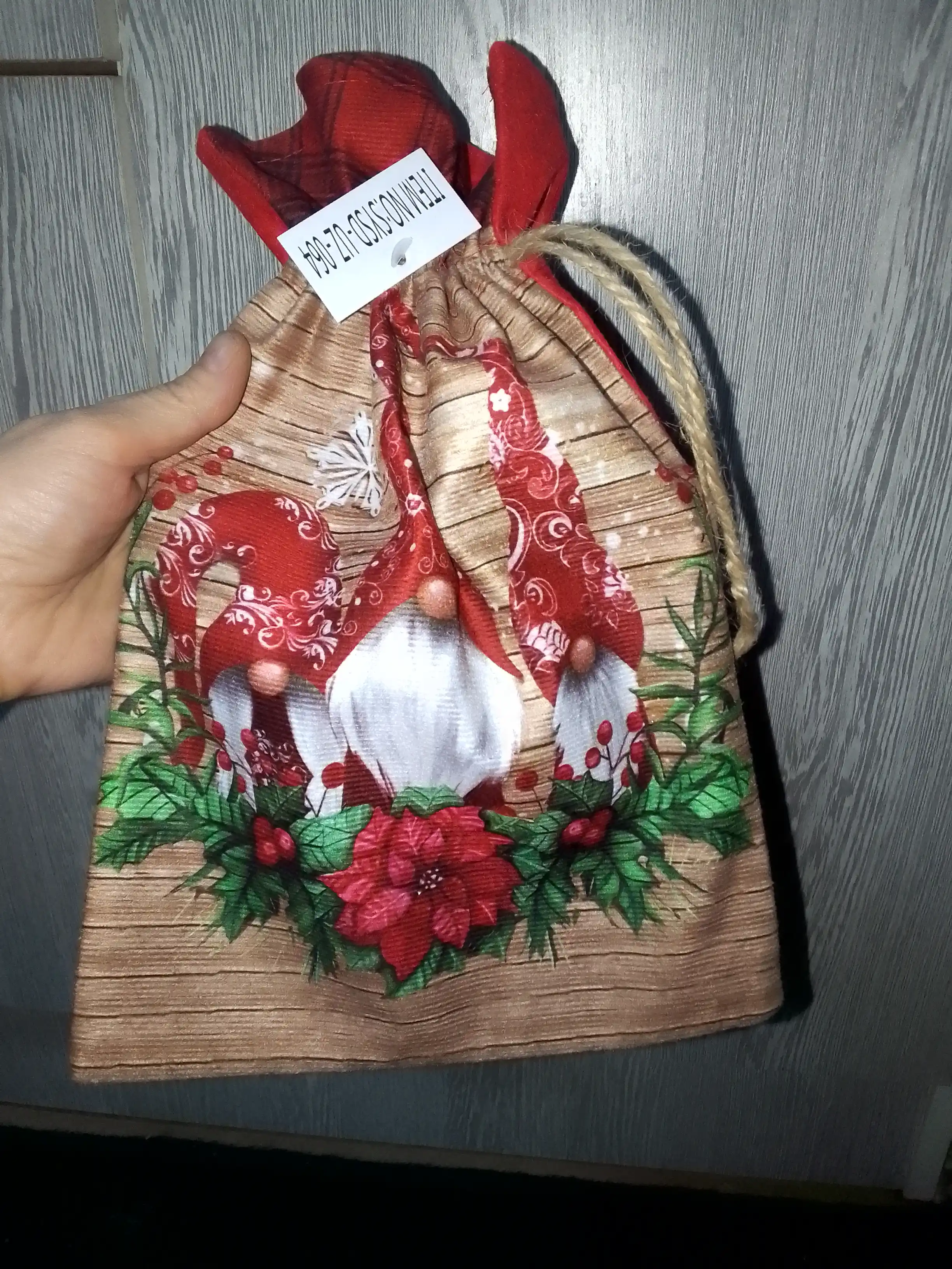 Yangi yil sovg'a sumkasi, qalin material