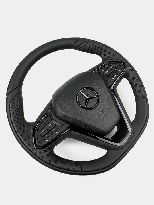 Руль для автомобиля, кожаный, универсальный Spark, Damas, Nexia 1 2 3, Gentra, Lacetti