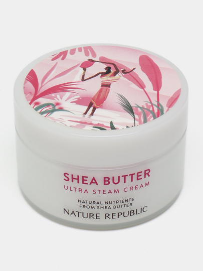 Shea Butter Nature Republic, Увлажняющий и освежающий крем для лица, 100 мл