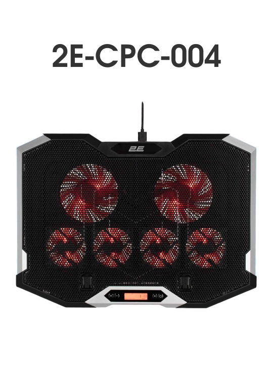 2E GAMING sovutgichli noutbuk tagligi, 14"-17.3," LED yoritgich, kuchli