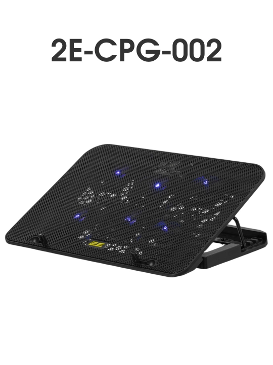 2E GAMING sovutgichli noutbuk tagligi, 14"-17.3," LED yoritgich, kuchli