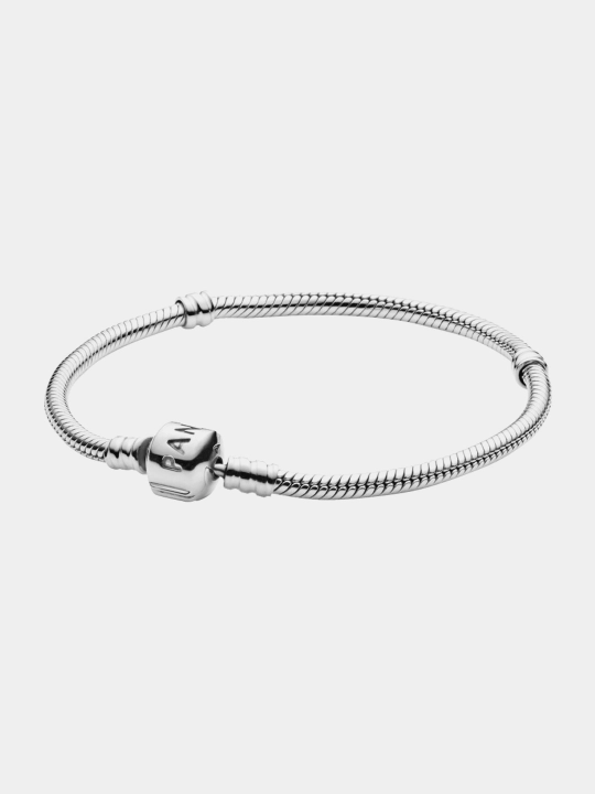 Браслет Pandora Moments 590702HV, серебро 925, плетение змейка