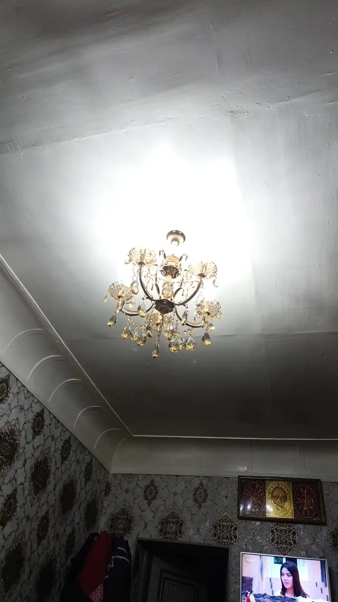 Люстра хрустальная, 2 цвета, 3 размера, в гостиную, спальню, прихожую