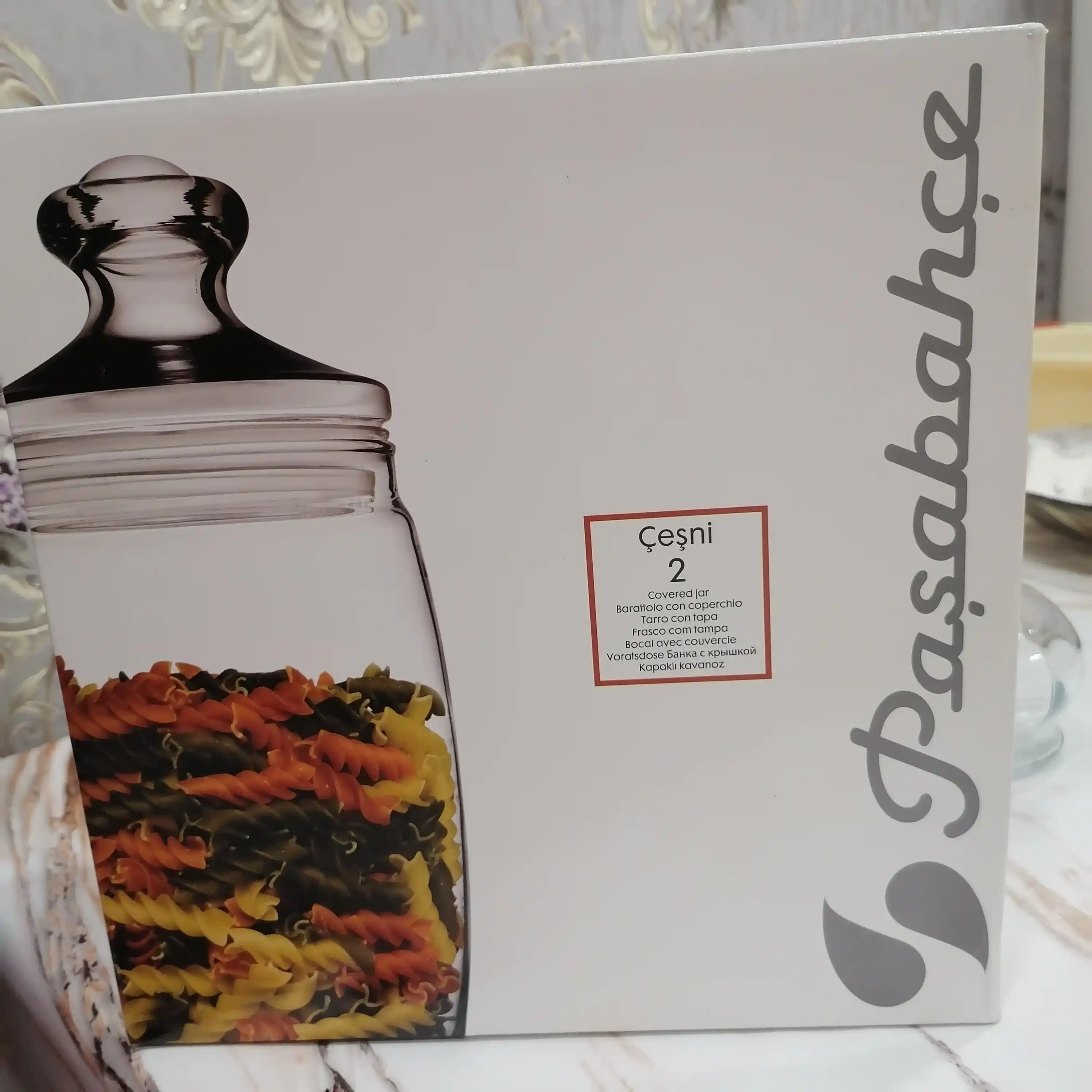 Pasabahce Chesni 1100 ml shisha saqlash bankalari, banka to‘plami 2 dona