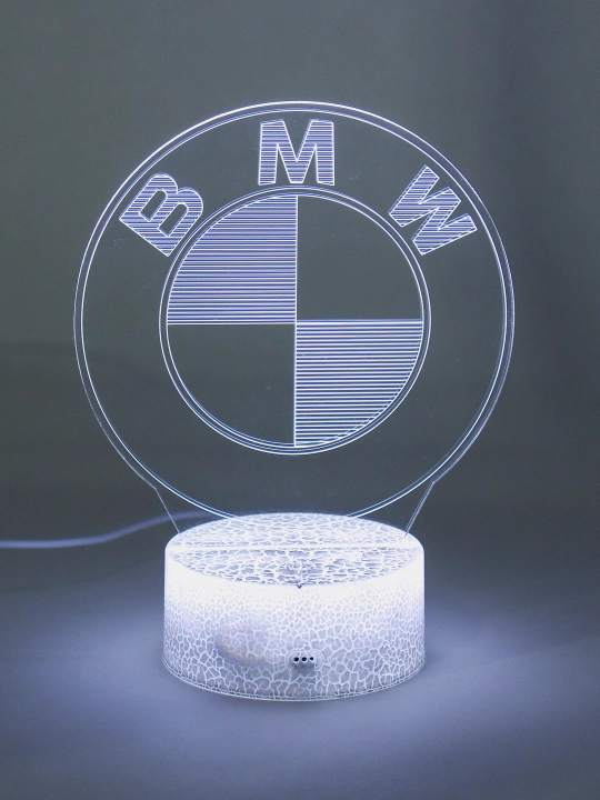 Светодиодный 3D ночник, с логотипами футбольных клубов Real Madrid Barcelona и автомобилей