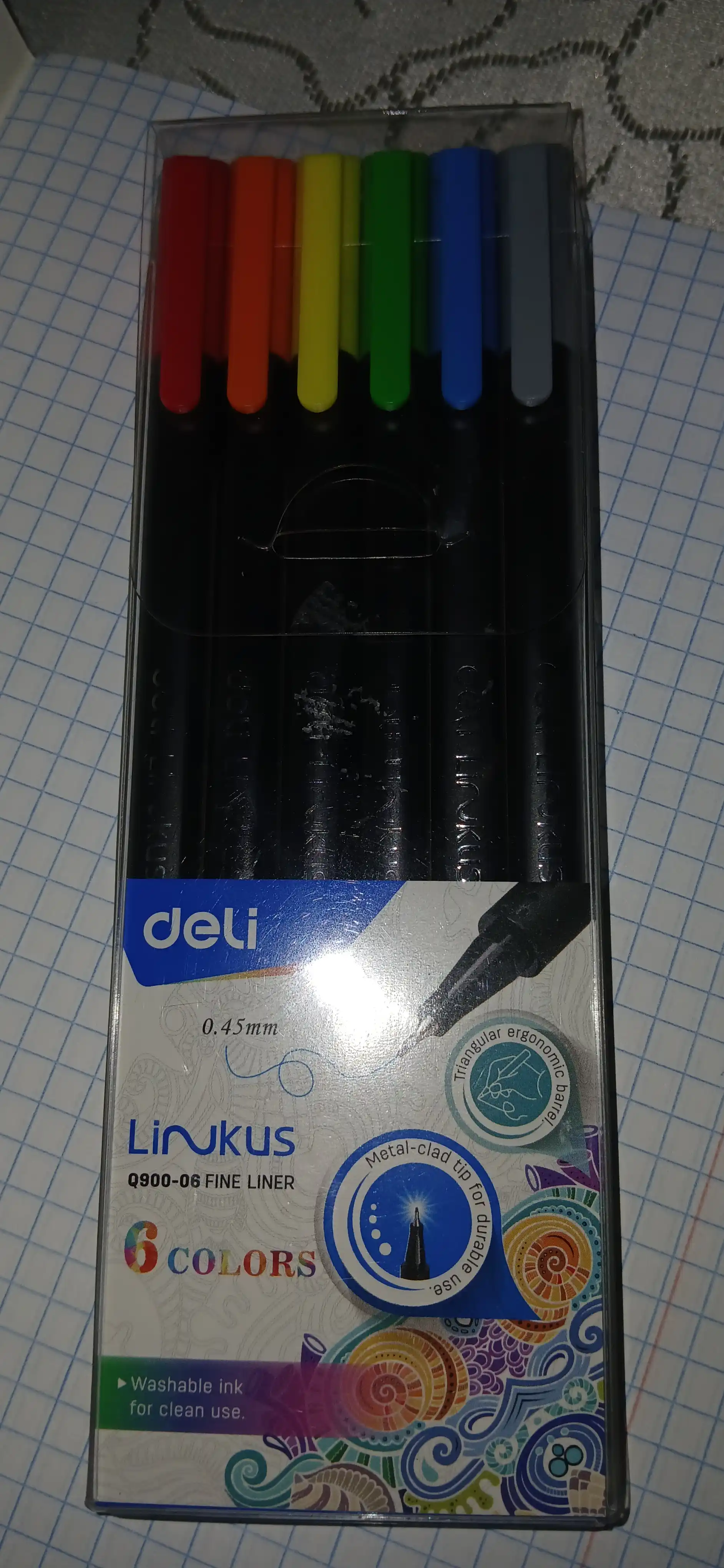 Ручка Fineliner Deli EQ900-06