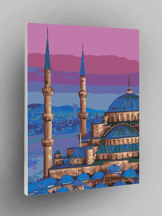 Raqamlar bo'yicha rasm chizish ARTERY "Islomiy", holstda chizmachilik, 40 * 50 sm