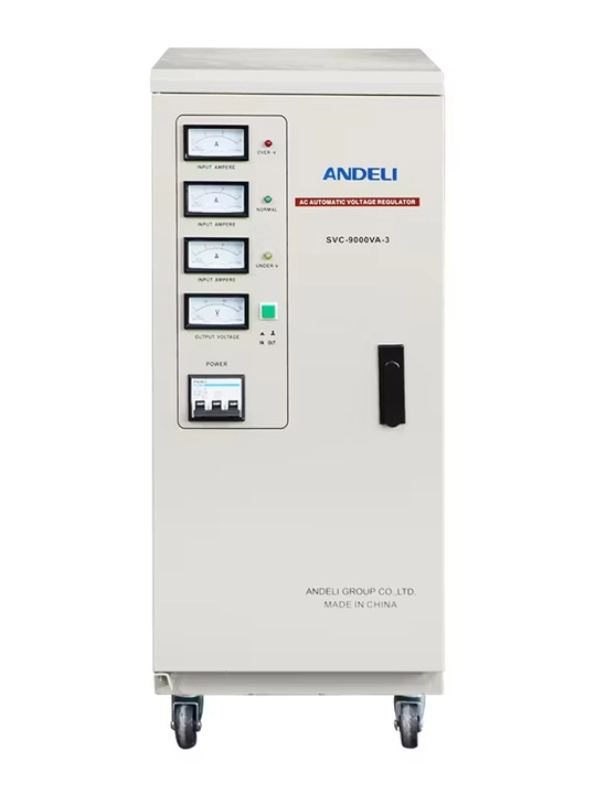 Kuchlanish stabilizatori Andeli SVC-D 9000 Va, 3P 380V (280-430) - 