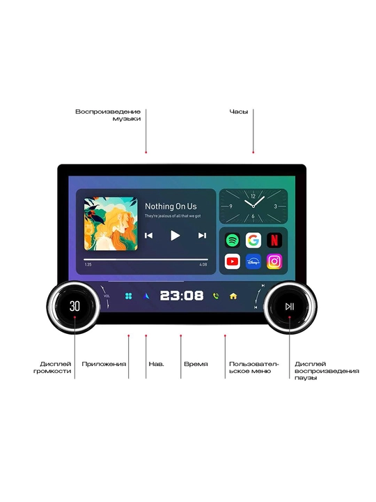 Android avtomobil monitori Diamond X80 2/32 GB