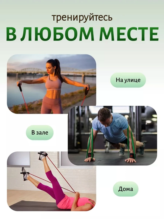 Резинки для фитнеса набор 3 шт эспандер петли сопротивление 2–104 кг