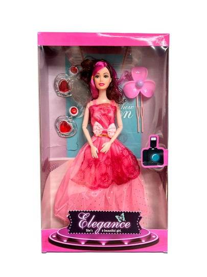 Кукла для девочек Elegance в наборе с аксессуарами — MTUNI-TOY09-РОЗОВ