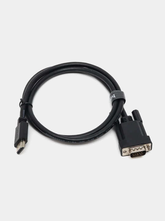 HOCO VGA, HDMI kabeli monitor va kompyuterga, 1-2 metr, televizor uchun adapter otkazgich