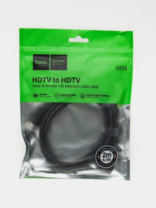HOCO VGA, HDMI kabeli monitor va kompyuterga, 1-2 metr, televizor uchun adapter otkazgich