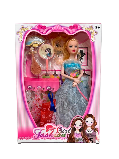 Кукла Fashion Girl, с аксессуарами в наборе — MTUNI-TOY13-ГОЛУБ
