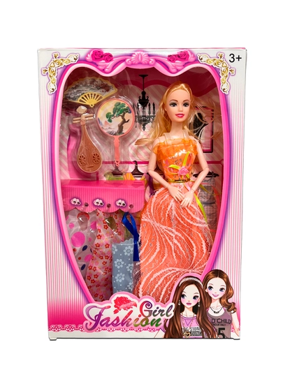 Кукла Fashion Girl, с аксессуарами в наборе — MTUNI-TOY13-ОРАНЖ