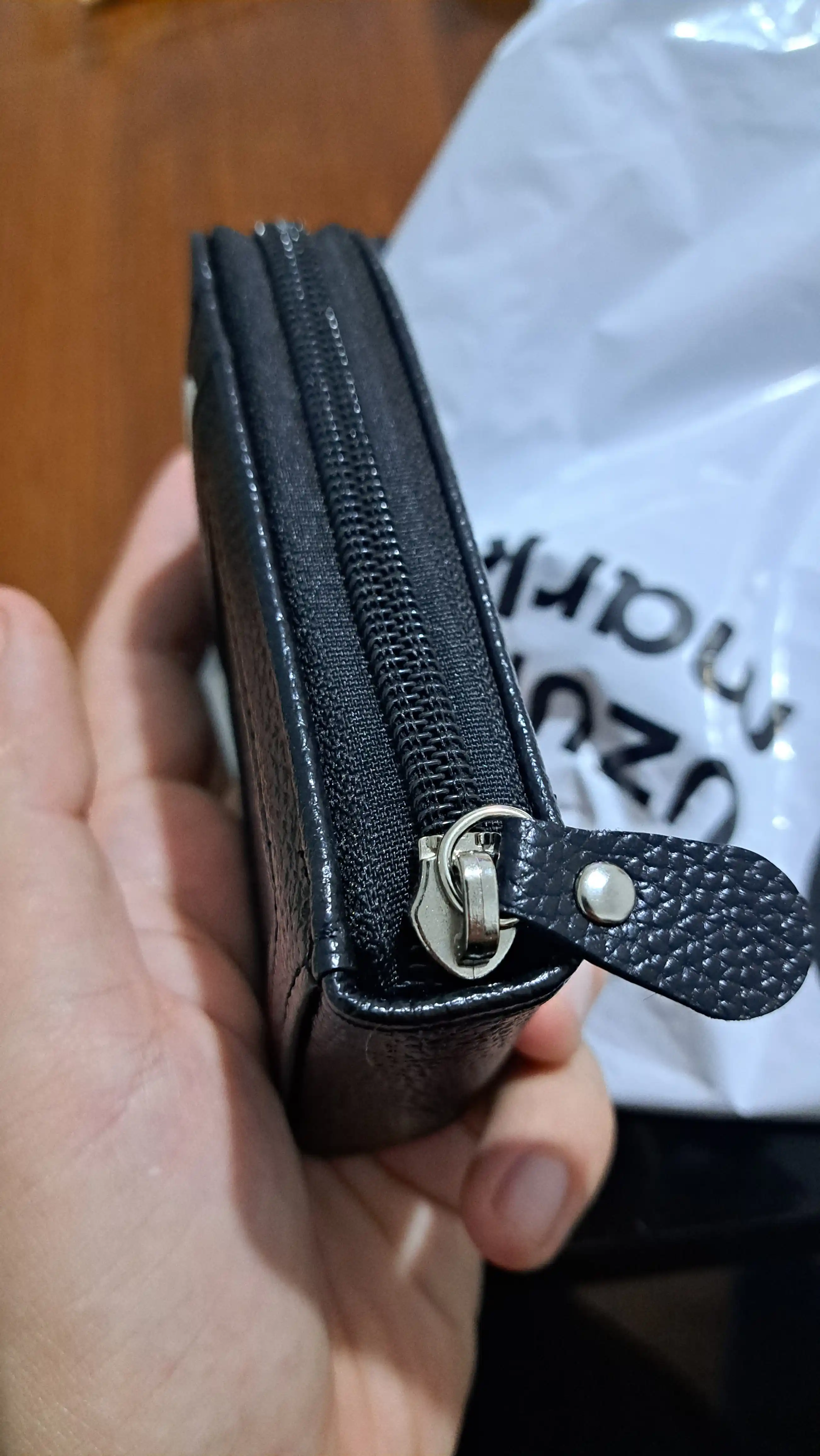 Eko-charm vizitka hamyoni, ID, haydovchilik guvohnomasi va plastik kartochkalar uchun