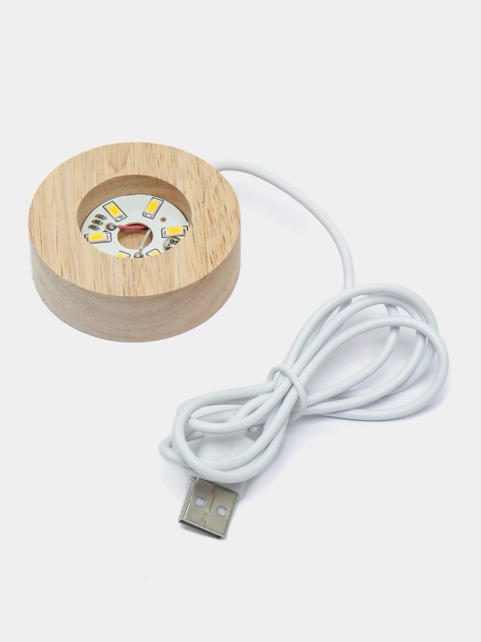 Хрустальный шар ночник 3D, антистресс, настольный светильник, LED, 7x8 см