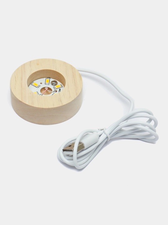 Хрустальный шар ночник 3D, антистресс, настольный светильник, LED, 7x8 см