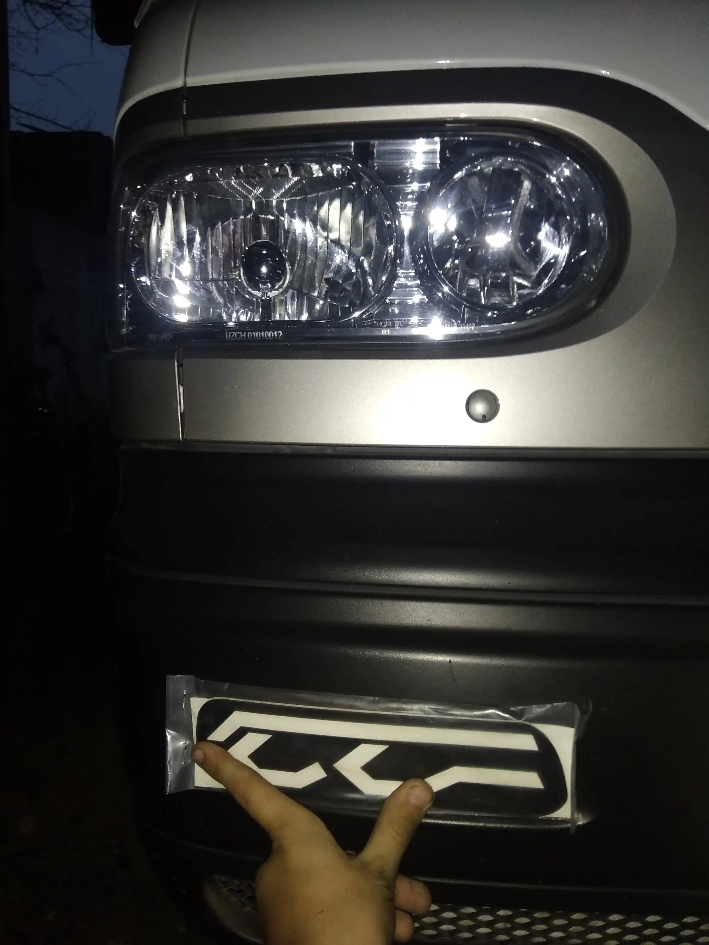 Damas uchun akril stiker, nakleyka, povorotnik, 2 dona