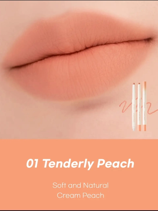 Yumshoq mat lab qalami Rom&nd Lip Mate Pencil - 