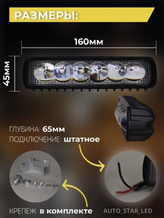 Противотуманные фары LED, ПТФ фары автомобильные, универсальные