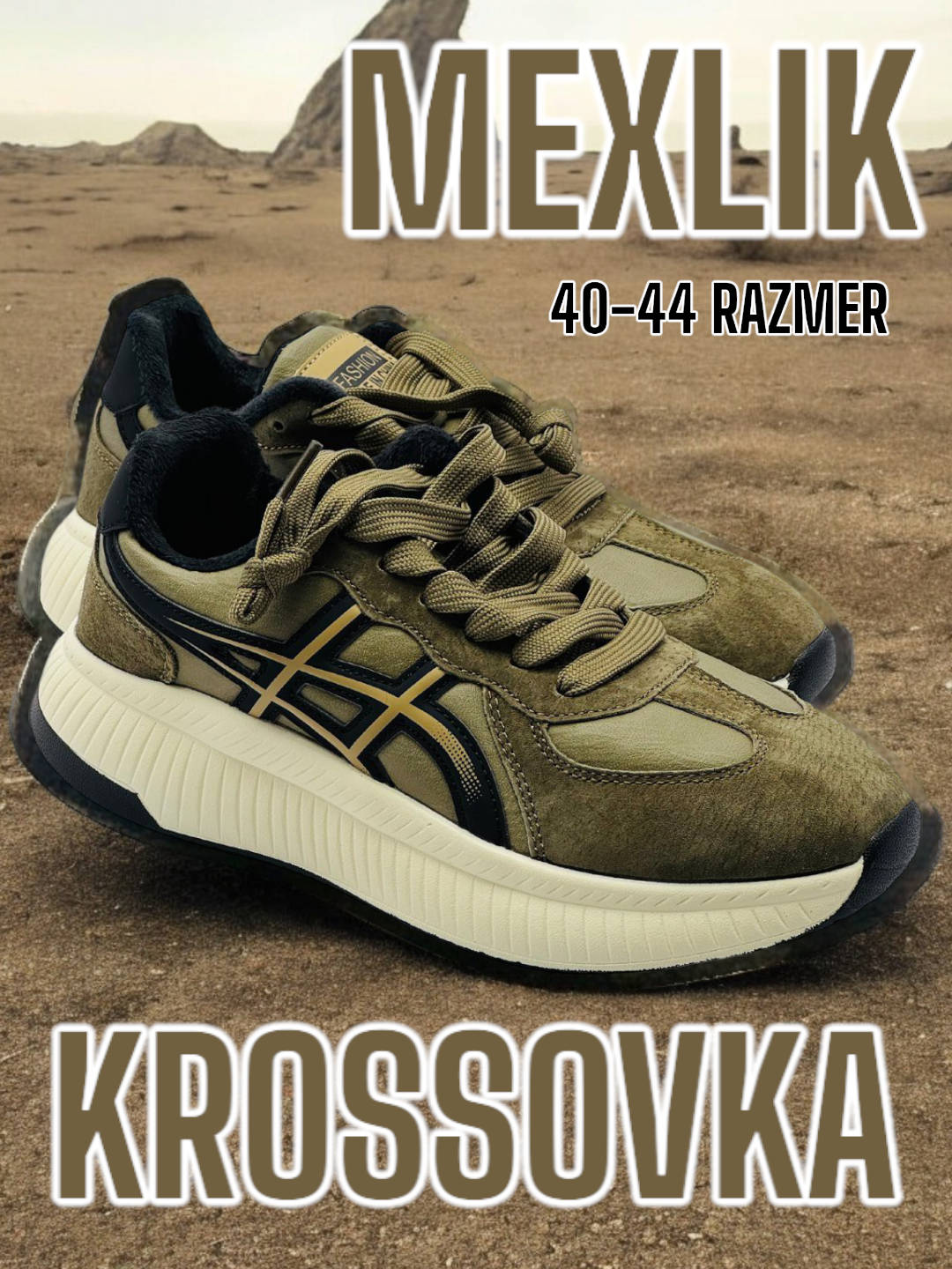 Erkaklar issiq krossovkalari, qishki, 39-44 - 