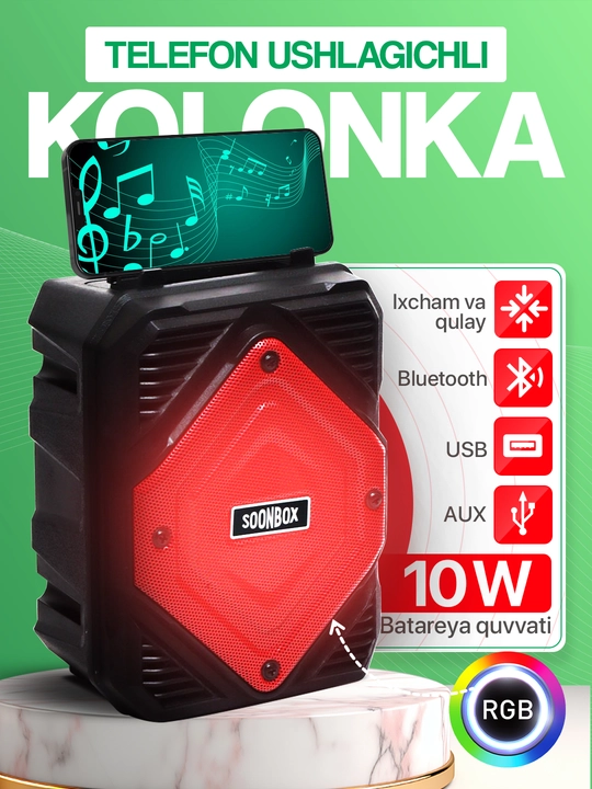 Kalonka katta, simsiz portativ kalonka, blutuz kalonkalar, mikrofonli kalonka