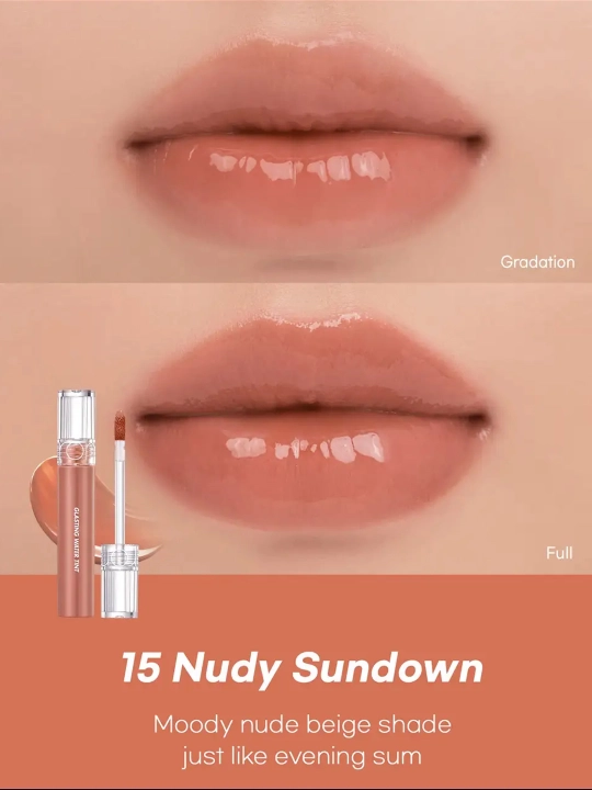 Глянцевый тинт с эффектом стеклянных губ Rom&nd Glasting Water Tint - 