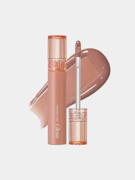 Uzoq muddatli blesk to'la shisha lablar ta'siri uchun Rom&nd Glasting Color Gloss