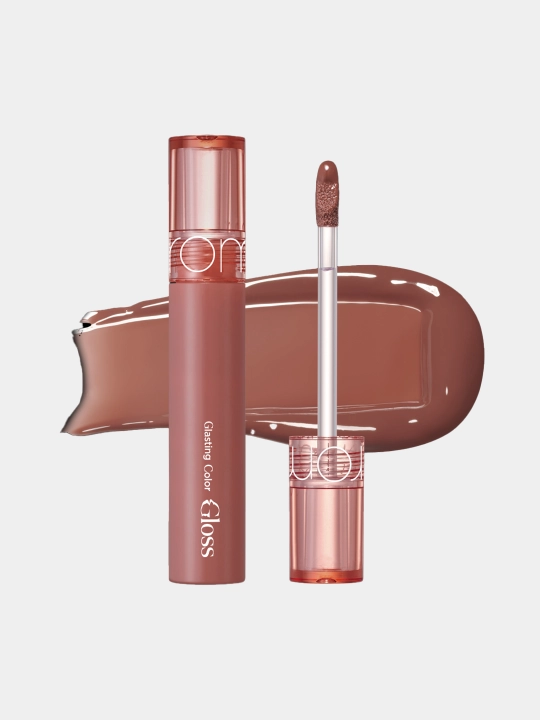 Uzoq muddatli blesk to'la shisha lablar ta'siri uchun Rom&nd Glasting Color Gloss