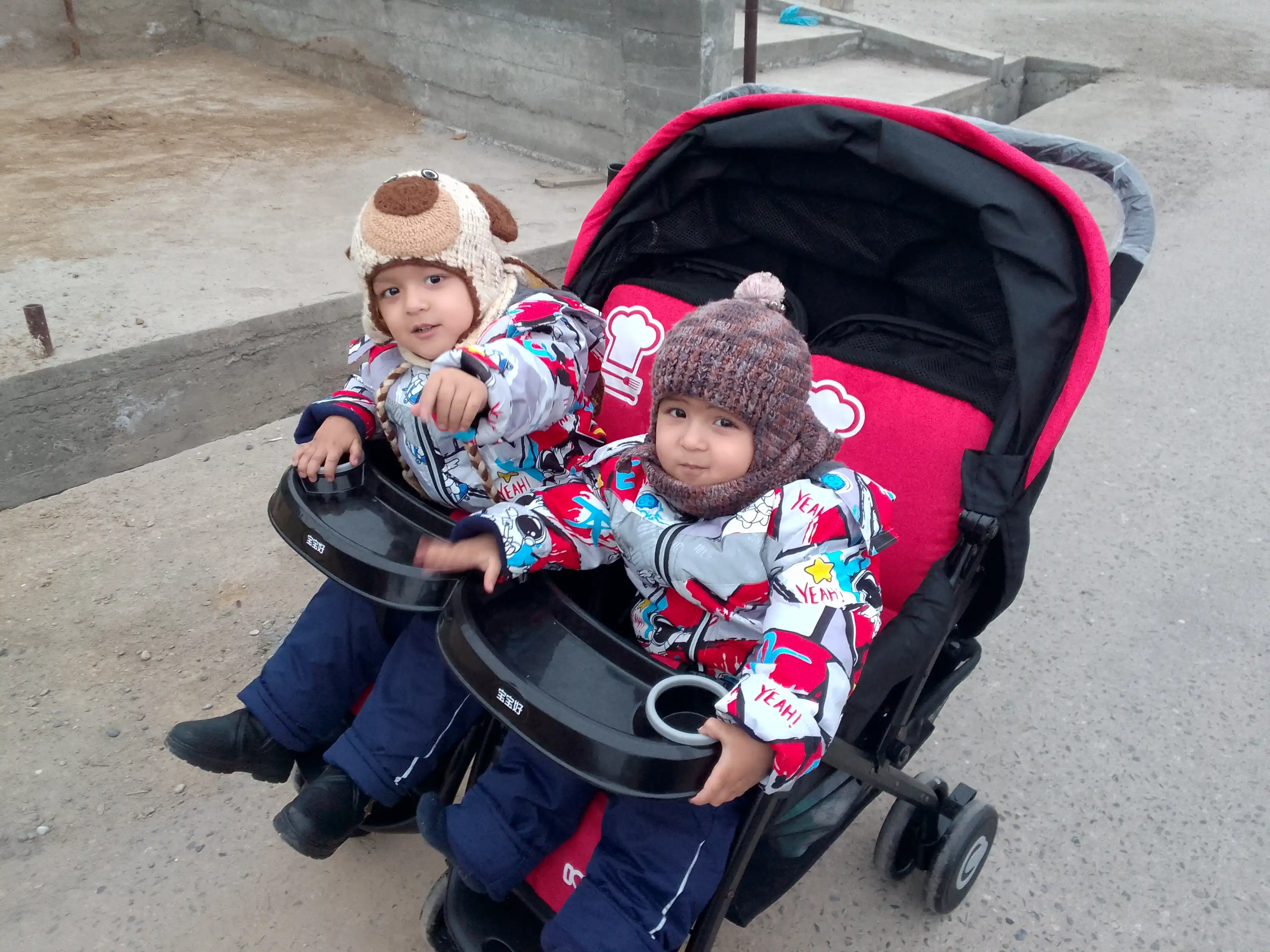 Коляска для близнецов, двойная коляска, от 0 до 3 лет