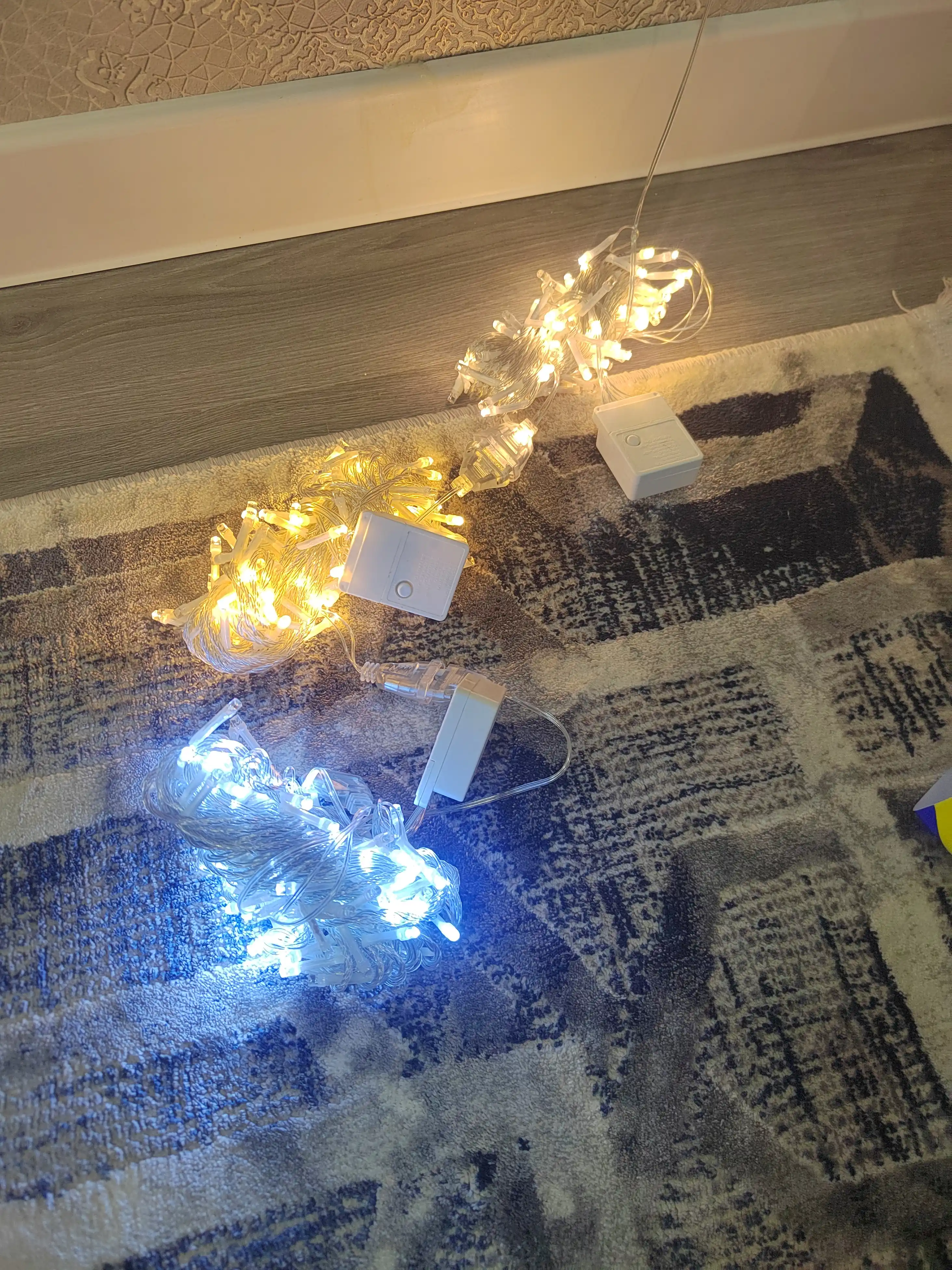 Archa, xonalar uchun yangi yil gulchambari, LED, rang-barang, 8-10 m