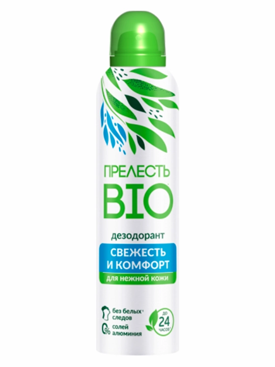 "Prelest Bio" ayollar uchun antiperspirant-dezodorant spreyi, 150 ml