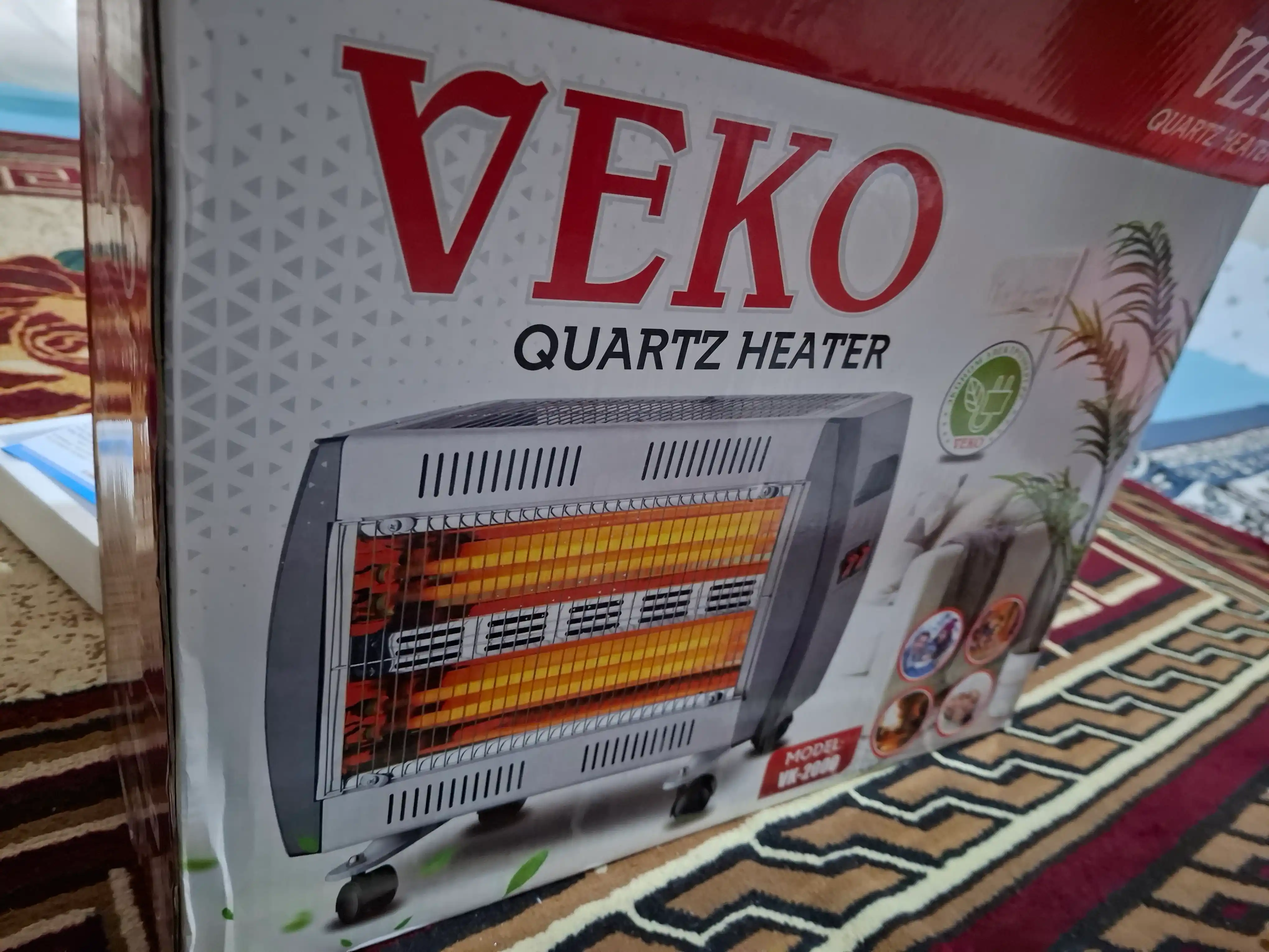 Электрический обогреватель печка VEKO, мощность 2400 Вт