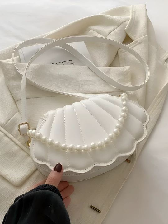 Ayollar sumkasi, yelkama, chig'anoq shaklidagi sumka + bonus
