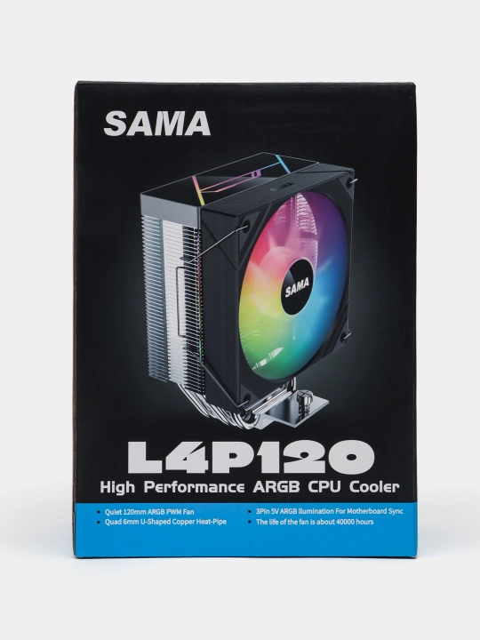 Кулер L4p120 black/white - 
